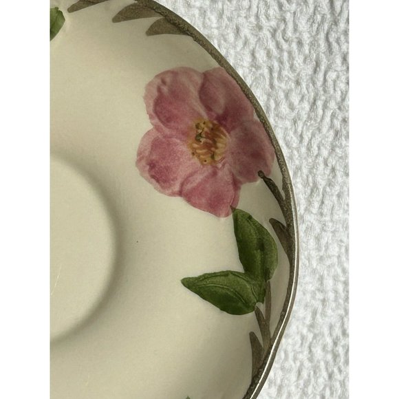 Vintage Franciscan Dinnerware 2 Saucers Desert Rose England 1985-early 2000s EUC - Picture 3 of 12